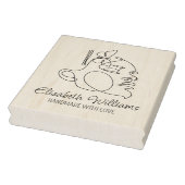 Moderne Boho Gezichtslijn Kunst, Grote Zaken Rubberstempel (Stempel)