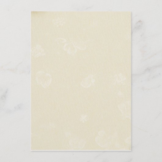 Moderne Boho Golden Rozen Spring Wed Enclosure Kaa Informatiekaartje (Achterkant)