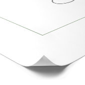 Moderne Boho Groene Beplanting Bruiloft Feest Begr Poster (Hoek)