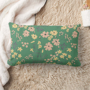 Moderne Boho groene bloempatroon Kussen