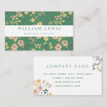 Moderne Boho groene bloempatroon