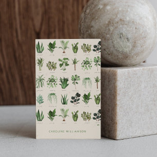 Moderne Boho Groene Planten Botanische Natuur Visitekaartje