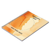 Moderne Boho Halve Maan Notitieboek (Linkerzijde)