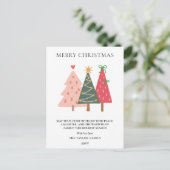 Moderne Boho Hand Getekende Whimsical Feestdagenkaart (Staand voorkant)