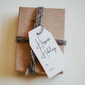 Moderne Boho Happiest Feestdagen van en naar Cadeaulabel