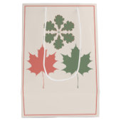 Moderne Boho Herfst Bruiloft Welkom Favor Medium Cadeauzakje (Achterkant)