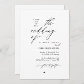 Moderne Boho-huwelijksviering Kaart (Voorkant / Achterkant)