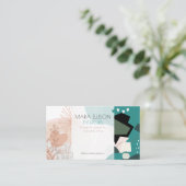 Moderne Boho Interieur Ontwerper Visitekaartje (Staand voorkant)