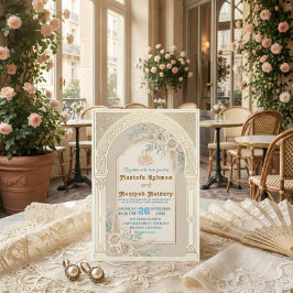 Moderne Boho Islamitische Nikkah-ceremonie Kaart