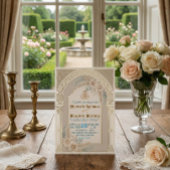 Moderne Boho Islamitische Nikkah-ceremonie Kaart
