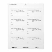 Moderne Boho Joy In Alle Dingen Rechthoekig Cadeau Etiket (Full Sheet)