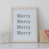 Moderne Boho Kerst Vrolijke Muur Kunst Print