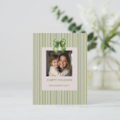 Moderne Boho Kerstbomen Decor Kerstkaart Briefkaart (Staand voorkant)