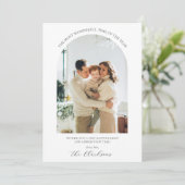 Moderne Boho Kerstkaart  Kaart (Staand voorkant)