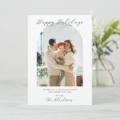 Moderne Boho Kerstkaart  Kaart (Staand voorkant)