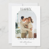 Moderne Boho Kerstkaart  Kaart (Voorkant)