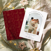 Moderne Boho Kerstkaart  Kaart