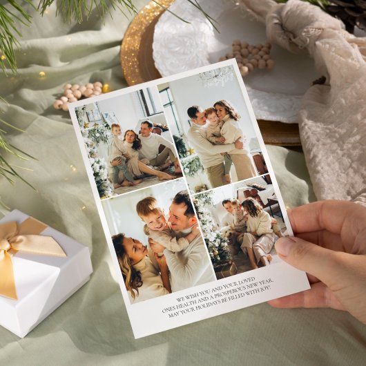 Moderne Boho Kerstkaart Kaart