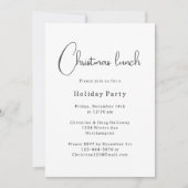 Moderne Boho kerstlunch Kaart (Voorkant)