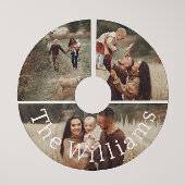 Moderne Boho Kerstmis | Foto met naam boomrok Kerstboom Rok