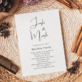 Moderne Boho Kerstmis Jingle & Mingle Party Kaart