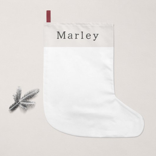 Moderne Boho Kerstmis met naam Kleine Kerstsok