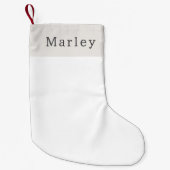 Moderne Boho Kerstmis met naam Kleine Kerstsok (Voorkant)