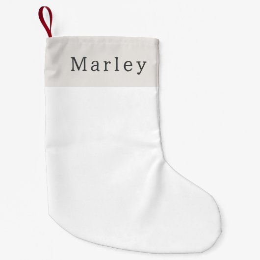 Moderne Boho Kerstmis met naam Kleine Kerstsok (Voorkant)