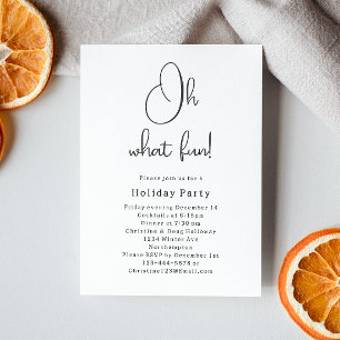 Moderne Boho Kerstmis Oh Wat een leuk feest Kaart