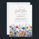 Moderne Boho Kleurrijke Wildbloemen Sweet Sixteen Kaart<br><div class="desc">Modern Boho Kleurrijke Wildbloemen Sweet Sixteen Invitation,  een  tuinviering voor een verjaardagsfeest,  vrijgezellenfeest of een ander lente- of zomerfeest. Volledig aanpasbare uitnodigings sjabloon.</div>