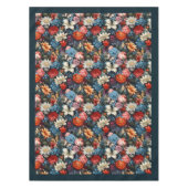 Moderne Boho kleurrijke wilde bloemen en vlinders Tafelkleed (Voorkant)