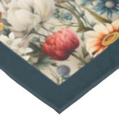 Moderne Boho kleurrijke wilde bloemen en vlinders Tafelkleed (Gekanteld)