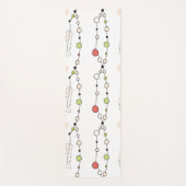 Moderne Boho kralen en veren Yogamat (Voorkant)