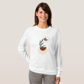 Moderne Boho Lange Mouwen T-Shirt (Voorkant volledig)