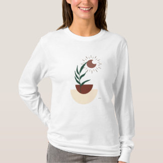 Moderne Boho Lange Mouwen T-Shirt