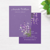 Moderne Boho lavendel floral oorbel display kaart (Bureau)