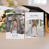 Moderne Boho Lijst Voeg Je Foto Toe Afstuderen Aankondiging