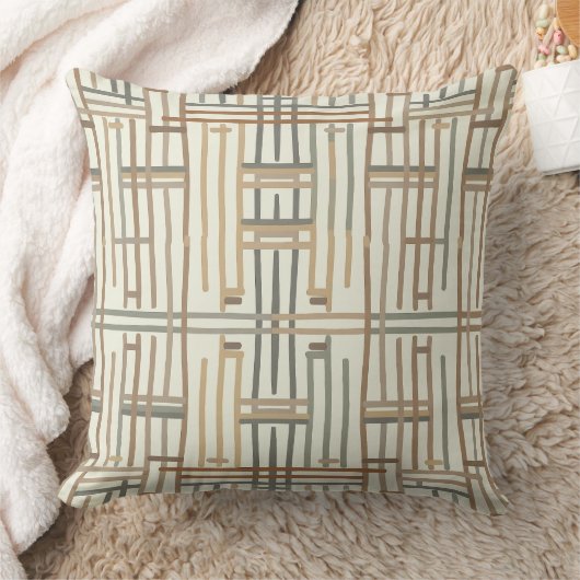 Moderne Boho Lineaire Geometrische ID1276 Kussen (Deken)