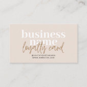 Moderne Boho Loyalty Stamp Coupon Kaart Afsprakenkaartje (Voorkant)