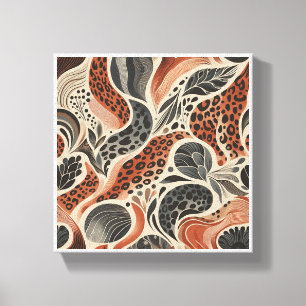 Moderne Boho Luipaardprint - Abstracte Dierenhuid Canvas Afdruk
