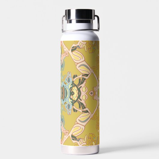 Moderne Boho Mandala Waterfles (Achterkant)