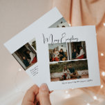 Moderne Boho Merry Alles Zes Foto Kerstmis Feestdagenkaart<br><div class="desc">Vier het vakantieseizoen met deze moderne boho vrolijk alles zes foto kerstvakantie kaart. Het unieke en bewerkbare script geeft het ontwerp een chique maar toch elegante touch. Het eenvoudige zwart-witte ontwerp belichaamt een klassieke en grillige sfeer, perfect voor het winterseizoen. Het minimale bohemian feestelijke designlettertype voegt creativiteit en charme toe,...</div>