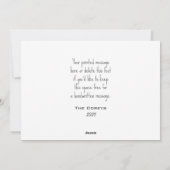 Moderne boho Merry Christmas botanische flat Feestdagenkaart (Achterkant)