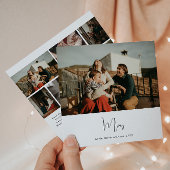 Moderne Boho Merry Seven Foto Kerstmis Feestdagenkaart