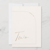 Moderne boho minimaliserende Arch Tabel 2 Kaart (Achterkant)