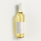 Moderne Boho minimalistische bruiloft wijn fles te Voedselcontainer Etiket