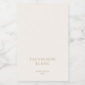 Moderne Boho minimalistische bruiloft wijn fles te Voedselcontainer Etiket (Enkel label)