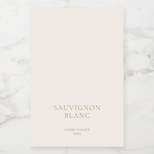 Moderne Boho minimalistische bruiloft wijn fles te Voedselcontainer Etiket (Enkel label)