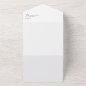 Moderne Boho-minimalistische foto in één uitnodigi All In One Uitnodiging (Buitenkant)