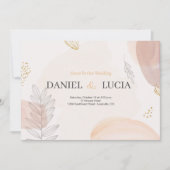 Moderne Boho Minimalistische Uitnodiging voor het (Voorkant)